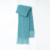 80% Wool Blend Solid Color Tassel Scarf for - Autumn Winter Collection